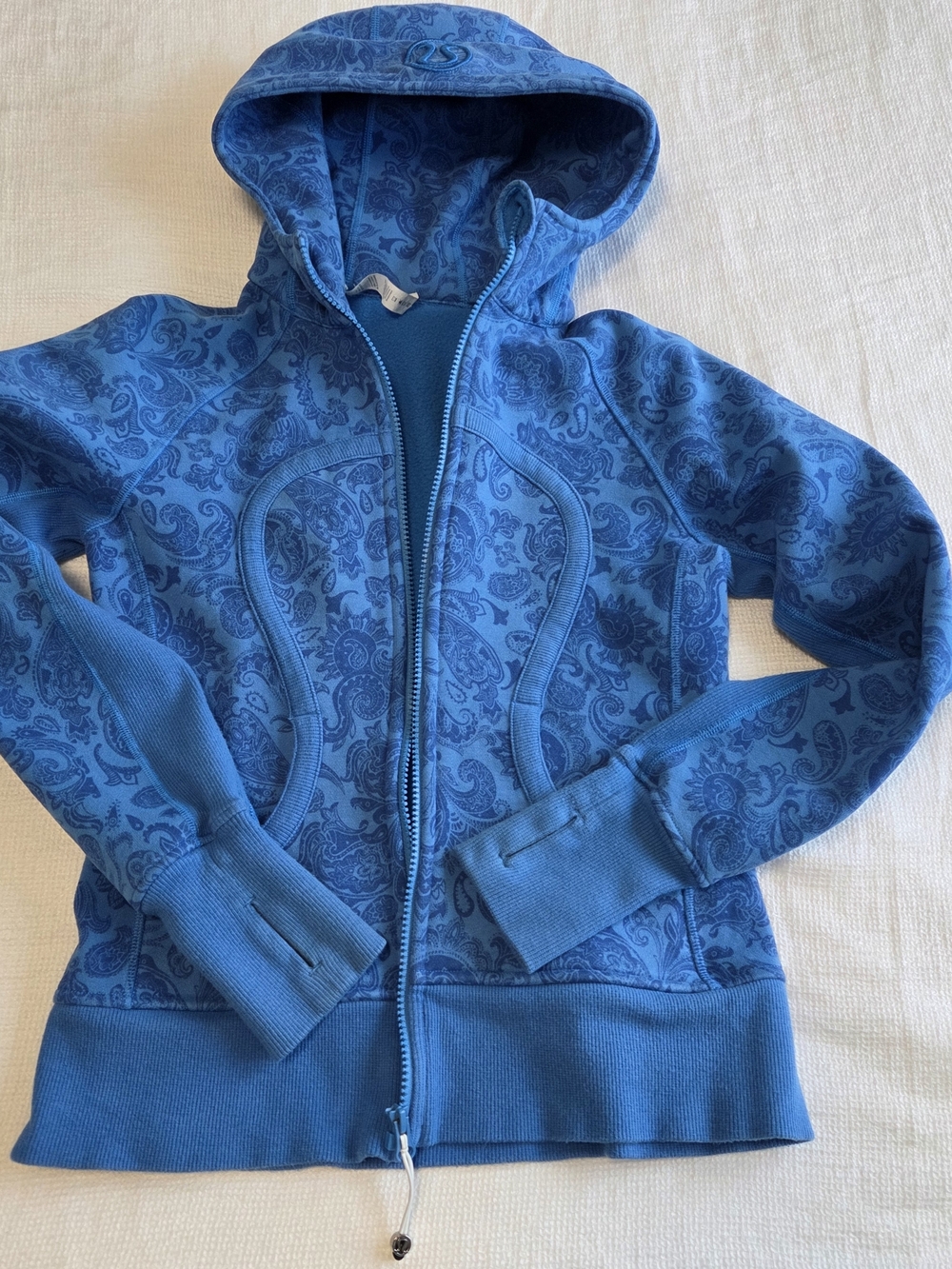 Lululemon  Blue Hooded Zip-Up Kids Sweatshirt